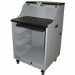 Customer Service Cart with Flat Panel Monitor Mount